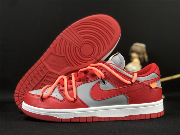 Men's Dunk Low SB Red/Grey Shoes 0119